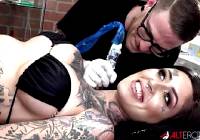 Janey Doe Got Neck Tattoo and Double Blowjob
