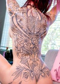 Beautiful Back Piece By Tom Maggot, Las Vegas, Reverant Tattoo
