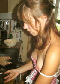 Cooking Her Dinner