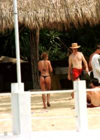 Jennifer Aniston In A Thong Bikini