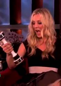 Kaley Cuoco And Her Shake Weight