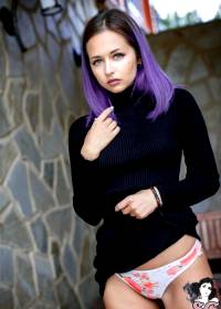 Valeriya cosplaying as Raven