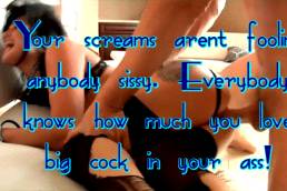 Brunette Anal Screaming Sissy Caption