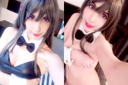 Bunnygirl Senpai Says Pyon Pyon :D Do You Like Rabbits In Tight Bodysuits, Or Better In Natural Skin? :)