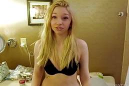 Cute Petite Blonde Amateur Fucked and Facialed