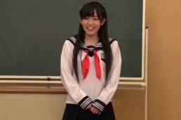 Japanese Student Gets A Creampie