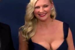 Kirsten Dunst On Emmy Red Carpet