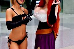 Liz Katz And Alina Masquerade As Keyhole Lingerie Cawoman And Sorceress From Dragon’s CROWN