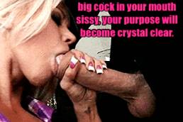 My purpose is beimg a cock loving sissy… I bet it's the same for you