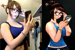 Overwatch Mei cosplay babe