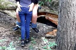 Peeped on sex in the forest with two lesbians – Lesbian-illusion