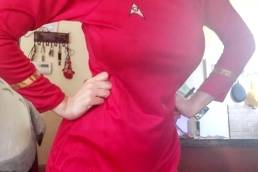 Princess Berpl aka Princessberpl is a red shirt cos playing Star Trek w/ her curvy sexy teen figure – SGB tteen