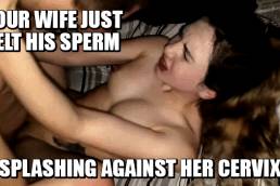 she likes feeling the sperm deep