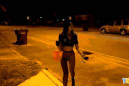 Vina Sky – Vina Sky Trick Or Treats For Dick On Halloween! GIF