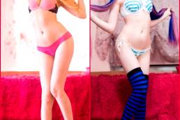 Which One Do You Prefer? Panty And Stocking Regular And Fanservice Ver! ~ By Megumi Koneko